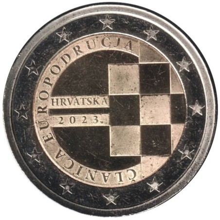 Monnaie euro - CROATIE - 2 euros commémorative - Introduction de l'Euro comme monnaie officielle - 2023