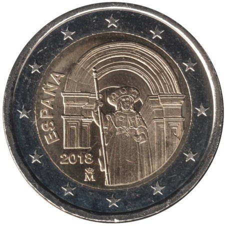 Monnaie euro - ESPAGNE - 2 euros commémorative - UNESCO - Saint Jacques Compostelle - 2018