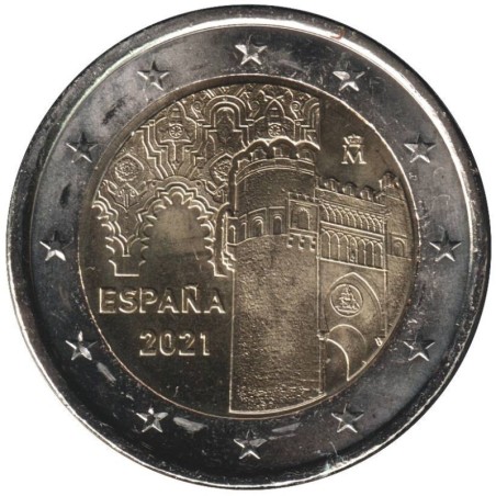Monnaie euro - ESPAGNE - 2 euros commémorative - UNESCO - Ville historique de Tolède - 2021