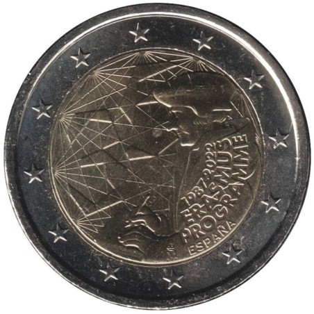 Monnaie euro - ESPAGNE - 2 euros commémorative - 35 ans du programme Erasmus - 2022