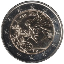 Monnaie euro - BELGIQUE - 2 euros commémorative - Année Jan van Eyck - 2020