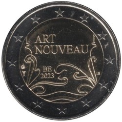 Monnaie euro - BELGIQUE - 2 euros commémorative - Art nouveau à Bruxelles - 2023