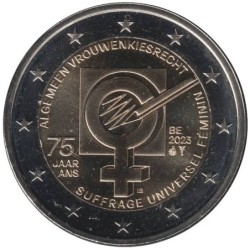 Monnaie euro - BELGIQUE - 2 euros commémorative - 75 ans Suffrage Universel Féminin - 2023