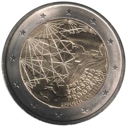 Monnaie euro - AUTRICHE - 2 euros commémorative - 35 ans du programme Erasmus - 2022