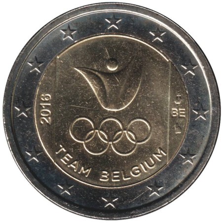Monnaie euro - BELGIQUE - 2 euros commémorative - Jeux Olympiques d'été à Rio - 2016