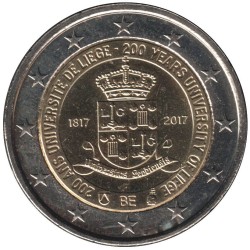 Monnaie euro - BELGIQUE - 2 euros commémorative - 200 ans Université de Gand - 2017