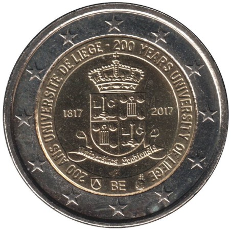 Monnaie euro - BELGIQUE - 2 euros commémorative - 200 ans Université de Gand - 2017