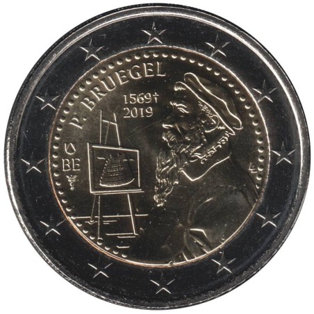 Monnaie euro - BELGIQUE - 2 euros commémorative - Pieter Bruegel - 2019