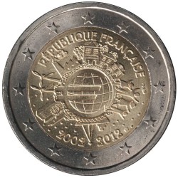Monnaie euro - FRANCE - 2 euros commémorative - 10 ans de l'Euro - 2012