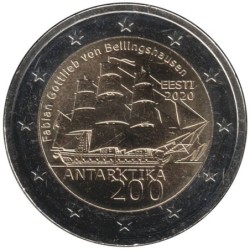 Monnaie euro - ESTONIE - 2 euros commémorative - 200 ans de la découverte de l'Antarctique - 2020