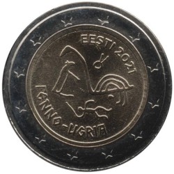 Monnaie euro - ESTONIE - 2 euros commémorative - Les peuples finno-ougriens - 2021