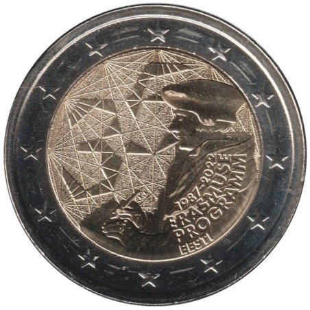 Monnaie euro - ESTONIE - 2 euros commémorative - 35 ans du programme Erasmus - 2022