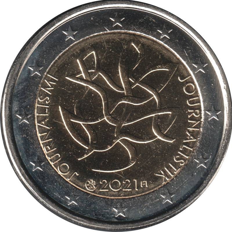 Monnaie euro - FINLANDE - 2 euros commémorative - Le journalisme et la communication - 2021