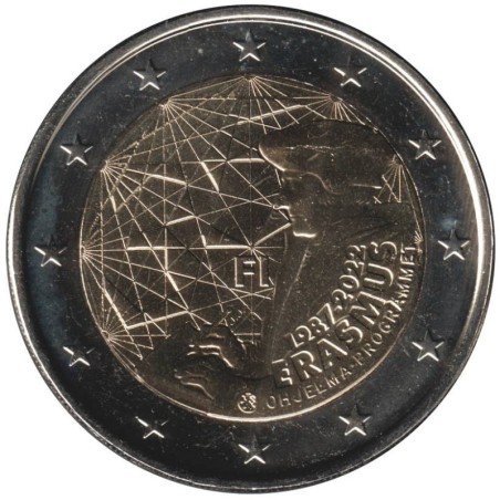 Monnaie euro - FINLANDE - 2 euros commémorative - 35 ans du programme Erasmus - 2022