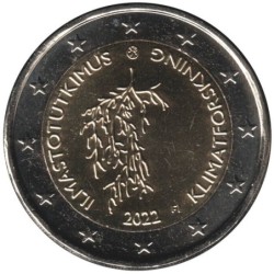 Monnaie euro - FINLANDE - 2 euros commémorative - Recherche climatique - 2022