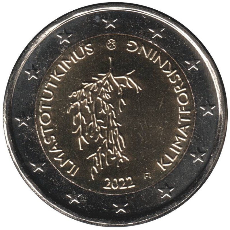 Monnaie euro - FINLANDE - 2 euros commémorative - Recherche climatique - 2022