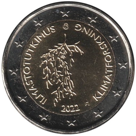 Monnaie euro - FINLANDE - 2 euros commémorative - Recherche climatique - 2022