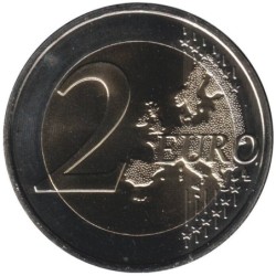 Monnaie euro - FRANCE - 2 euros commémorative - JO de Paris 2024 - Drapeau olympique - 2021