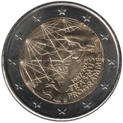 Monnaie euro - FRANCE - 2 euros commémorative - 35 ans du programme Erasmus - 2022