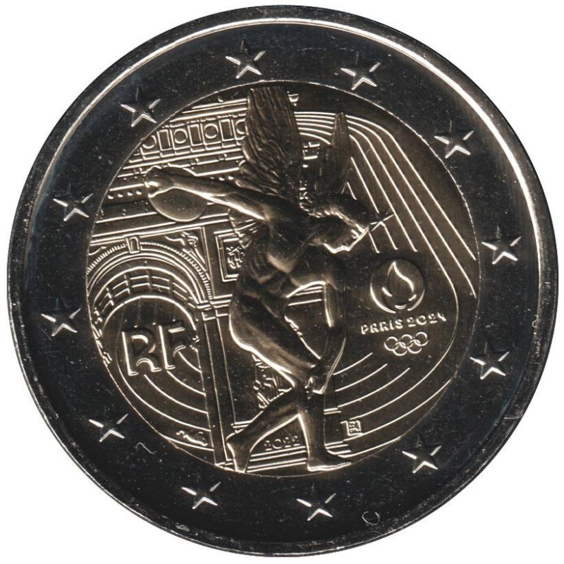 Monnaie euro - FRANCE - 2 euros commémorative - JO de Paris 2024 - Le Génie - 2022