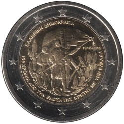 Monnaie euro - GRECE - 2 euros commémorative - 100 ans du rattachement de la Crète à la Grèce - 2013