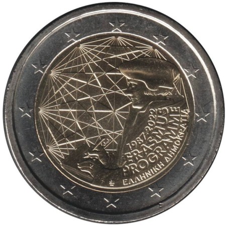 Monnaie euro - GRECE - 2 euros commémorative - 35 ans du programme Erasmus - 2022
