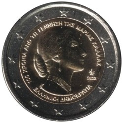 Monnaie euro - GRECE - 2 euros commémorative - 100 ans de la naissance de Maria Callas - 2023