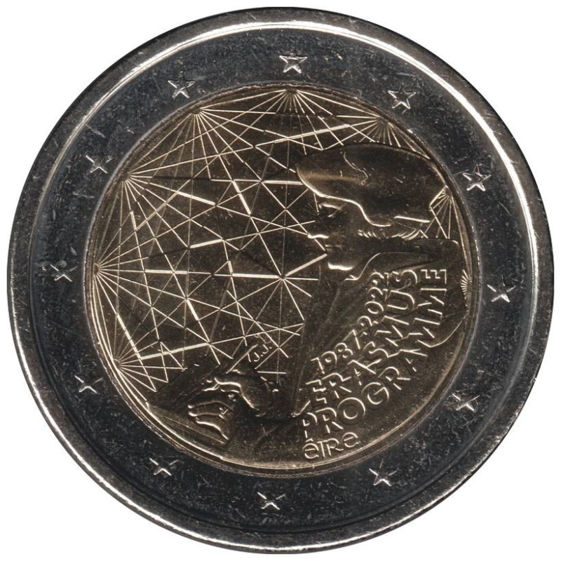 Monnaie euro - IRLANDE - 2 euros commémorative - 35 ans du programme Erasmus - 2022