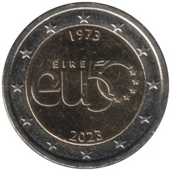 Monnaie euro - IRLANDE - 2 euros commémorative - 50 ans d'adhésion à l'Union européenne - 2023