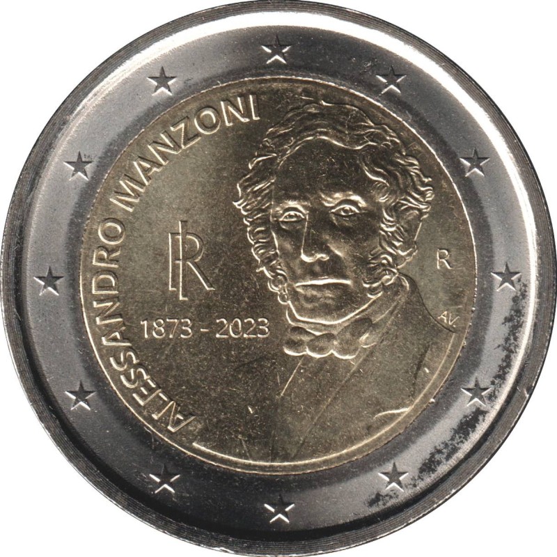 Monnaie euro - ITALIE - 2 euros commémorative - 150 ans de la mort de Alessandro Manzoni - 2023