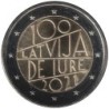 Monnaie euro - LETTONIE - 2 euros commémorative - 100 ans Reconnaissance de la République de Lettonie - 2021