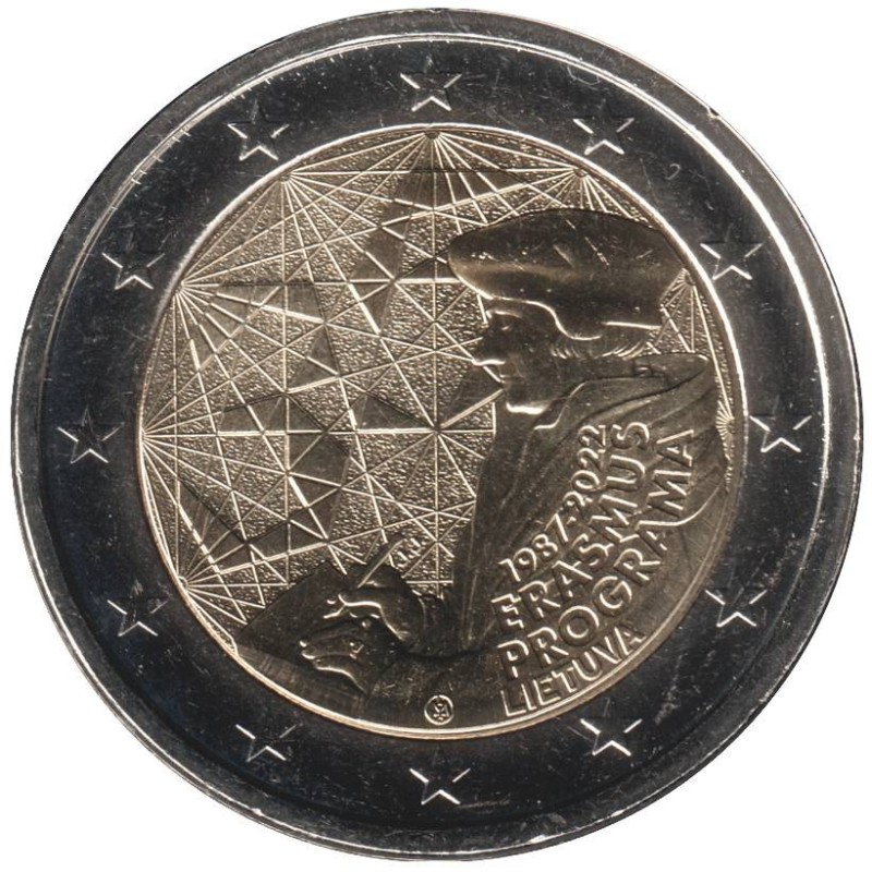 Monnaie euro - LITUANIE - 2 euros commémorative - 35 ans du programme Erasmus - 2022