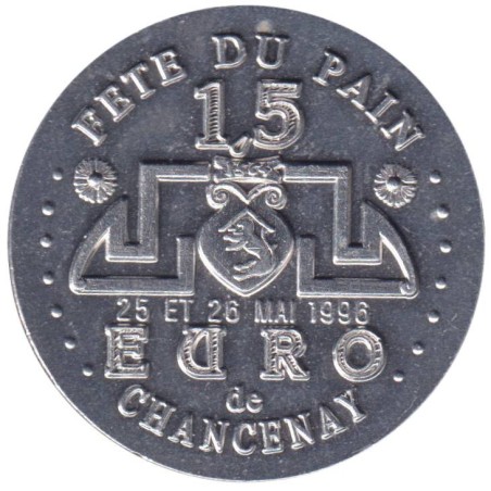 CHANCENAY - 1,5 euro des villes - 1996 - Etat : TTB