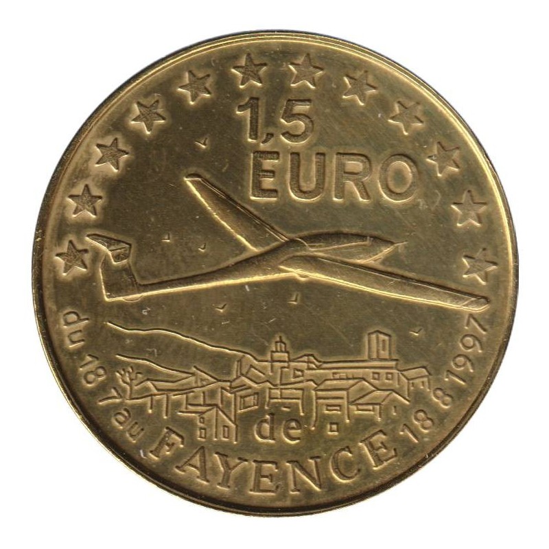 FAYENCE - 1,5 euro des villes - 1997 - Etat : SUP FAYENCE - 1,5 euro des villes - 1997 - Etat : SUP