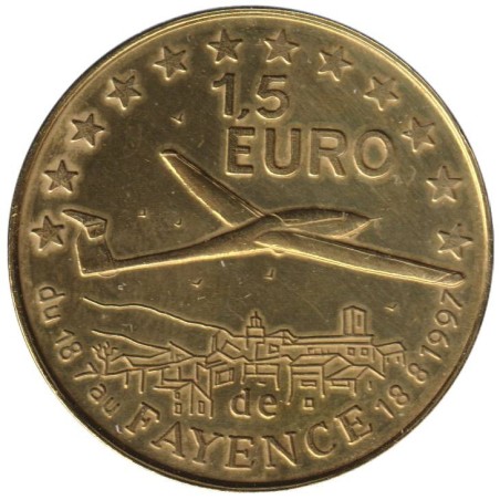 FAYENCE - 1,5 euro des villes - 1997 - Etat : SUP