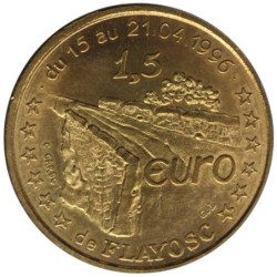 FLAYOSC - 1,5 euro des villes - 1996 - Etat : SUP