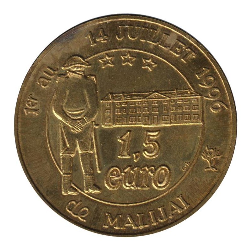 MALIJAI - 1,5 euro des villes - 1996 - Etat : TTB MALIJAI - 1,5 euro des villes - 1996 - Etat : TTB