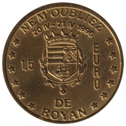 ROYAN - 1,5 euro des villes - 1996 - Etat : SUP