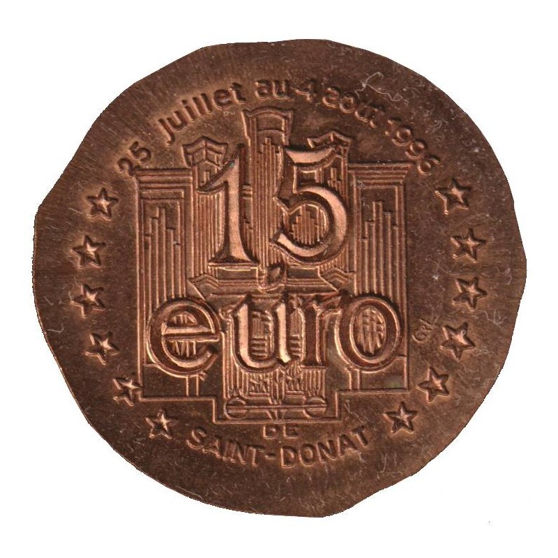 SAINT DONAT - 1,5 euro des villes - 1996 - Etat : SPL SAINT DONAT - 1,5 euro des villes - 1996 - Etat : SPL