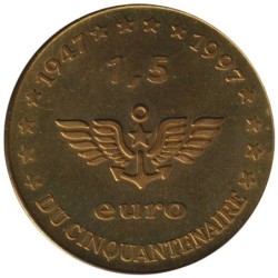 TOUSSUS LE NOBLE - 1,5 euro des villes - 1997 - Etat : SUP