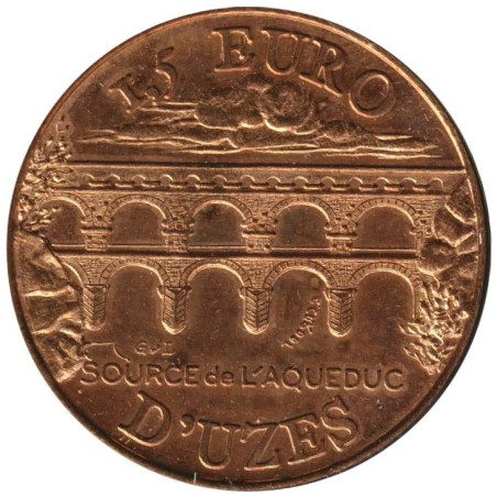 UZES - 1,5 euro des villes - 1997 - Etat : SUP UZES - 1,5 euro des villes - 1997 - Etat : SUP