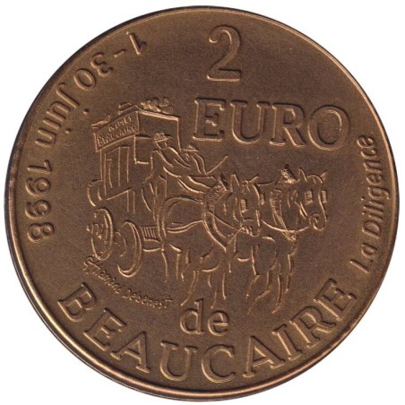 BEAUCAIRE - 2 euro des villes - 1998 - Etat : SUP