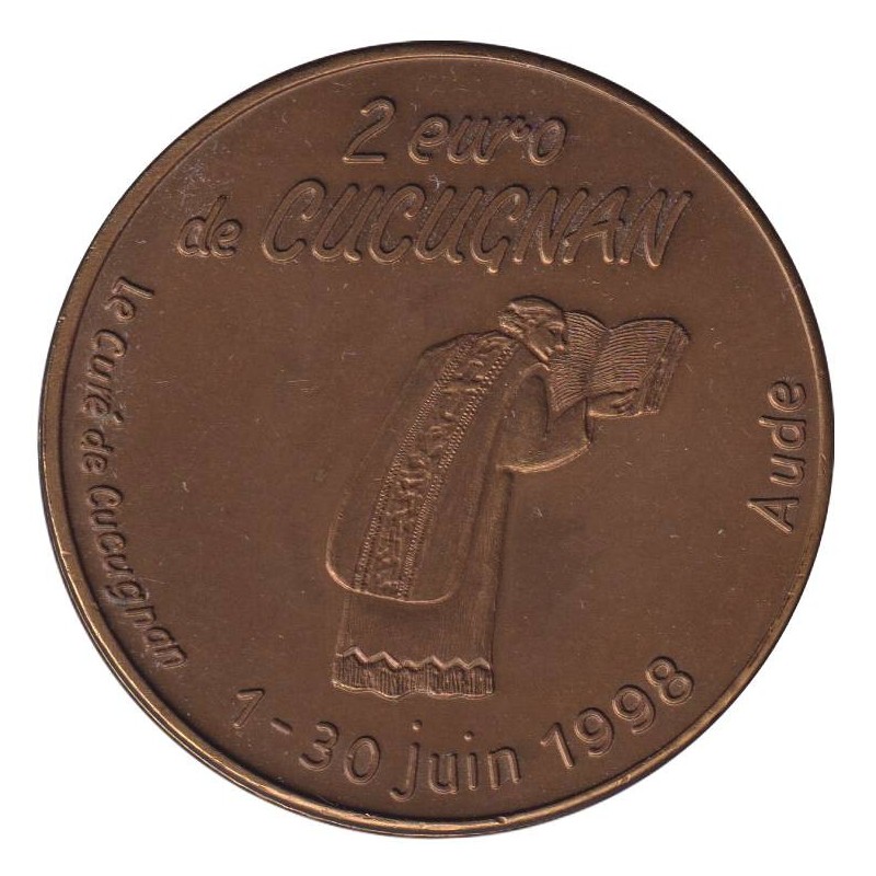 CUCUGNAN - 2 euro des villes - 1998 - Etat : SUP