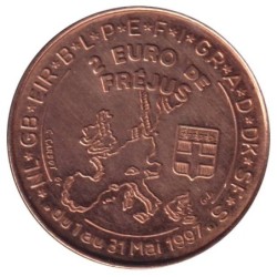 FREJUS - 2 euro des villes - 1997 - Etat : SUP
