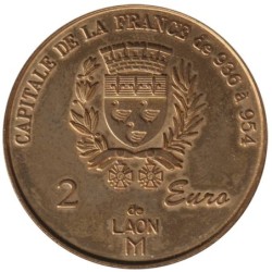 LAONS - 2 euro des villes - 1998 - Etat : SPL