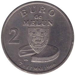 MELUN - 2 euro des villes - 1998 - Etat : SUP