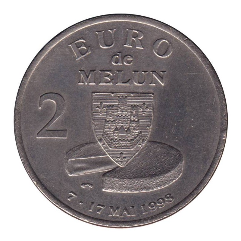 MELUN - 2 euro des villes - 1998 - Etat : SUP