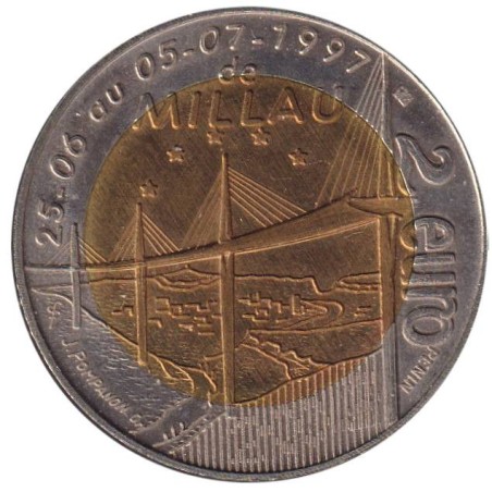 MILLAU - 2 euro des villes - 1998 - Etat : SUP MILLAU - 2 euro des villes - 1998 - Etat : SUP