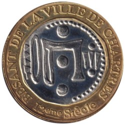 CHARTRES - 10 euro des villes - 1998 - Etat : SPL