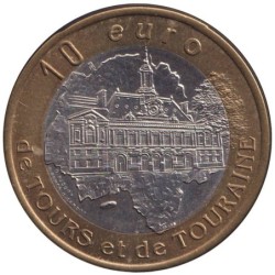 CHÂTEAU RENAULT - 10 euro des villes - 1998 - Etat : SUP